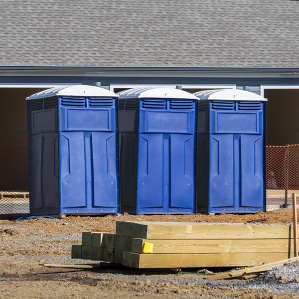 what is the expected delivery and pickup timeframe for the portable restrooms in Coahoma Texas